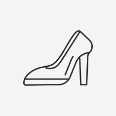 high heel line icon N5