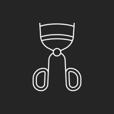 Eyelash curler line icon N4