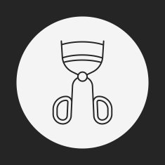 Eyelash curler line icon N5