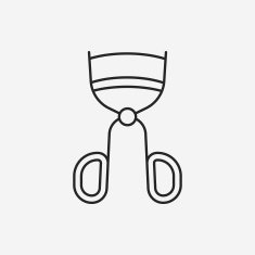 Eyelash curler line icon N6