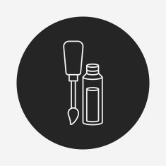 Nail polish line icon N19