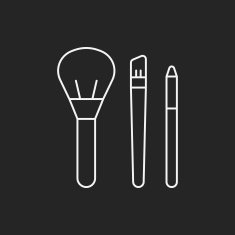 makeup brush line icon N13