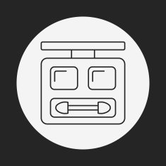 Eye shadow line icon N23