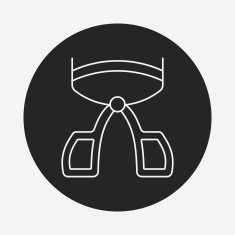 Eyelash curler line icon N7
