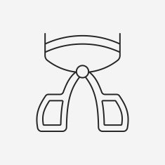 Eyelash curler line icon N10