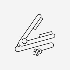 Hair curlers line icon N13