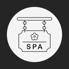 SPA signs line icon N3