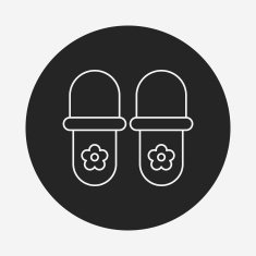 slippers line icon N4