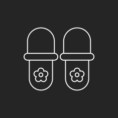 slippers line icon N5