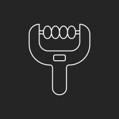 Face massagers line icon N3