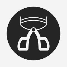 Eyelash curler icon N7