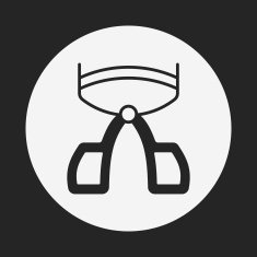Eyelash curler icon N9
