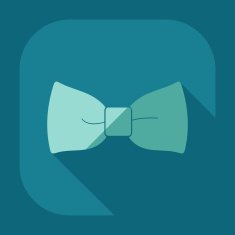 Flat modern design with shadow icon male butterfly N5