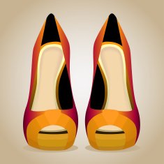 High-Heeled Shoes Isolated Vector Illustration N2