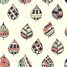 Seamless decorative pattern with leaves N4