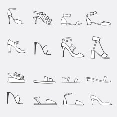 Vector set of shoes N2