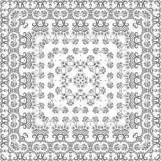 Abstract seamless outline pattern N13