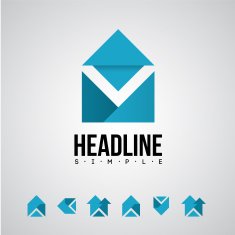 vector logo design set for business N2