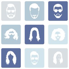 Vector Set of Hairstyles Icons