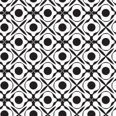 Seamless decorative classic black and white pattern N4