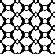 Seamless decorative classic black and white pattern N7