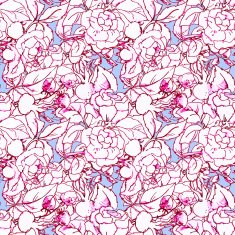 Watercolor floral pattern N9