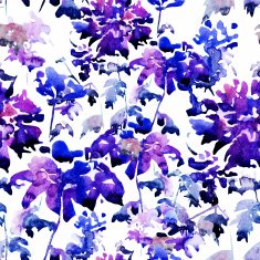 Watercolor floral pattern N12