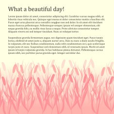 Card tracery handmade reed natural mood N2