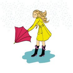 Girl with an umbrella N3