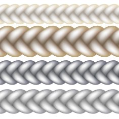 Seamless Woven Braid Vector