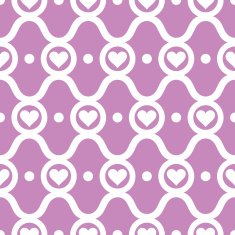 Abstract seamless pattern with hearts N2