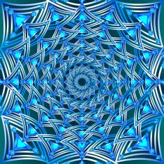 background of silver jewelry with blue precious stones
