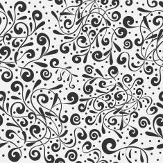 Seamless pattern tracery handmade natural mood