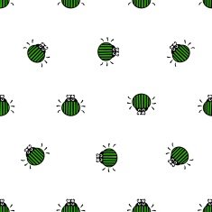 bug seamless vector pattern