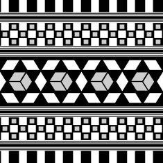 Tribal Seamless Pattern Ethnic Vector Background N14