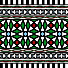 Tribal Seamless Pattern Ethnic Vector Background N17