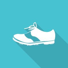 shoes flat icon with long shadow N9