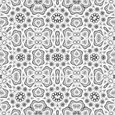 Abstract seamless outline pattern N14
