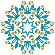 Beautiful vintage ornament of a greeting card