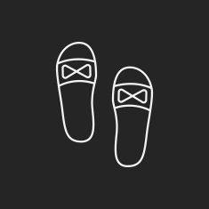 slippers line icon N9