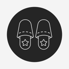 slippers line icon N12