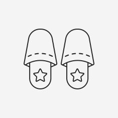 slippers line icon N15