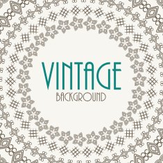 Retro Vintage Background Template Vector Illustration N35