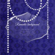 glamour romantic vintage vector background