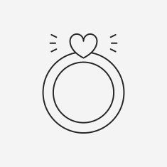 diamond ring line icon N14
