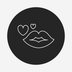 lips line icon
