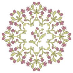 Beautiful vintage ornament of a greeting card N2