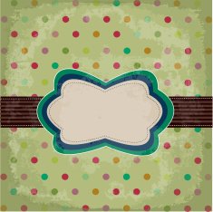 Vintage polka dot design N5
