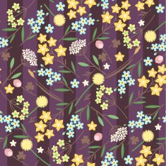 Meadow flowers seamless pattern