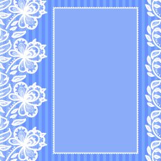 Greeting card with lace N2